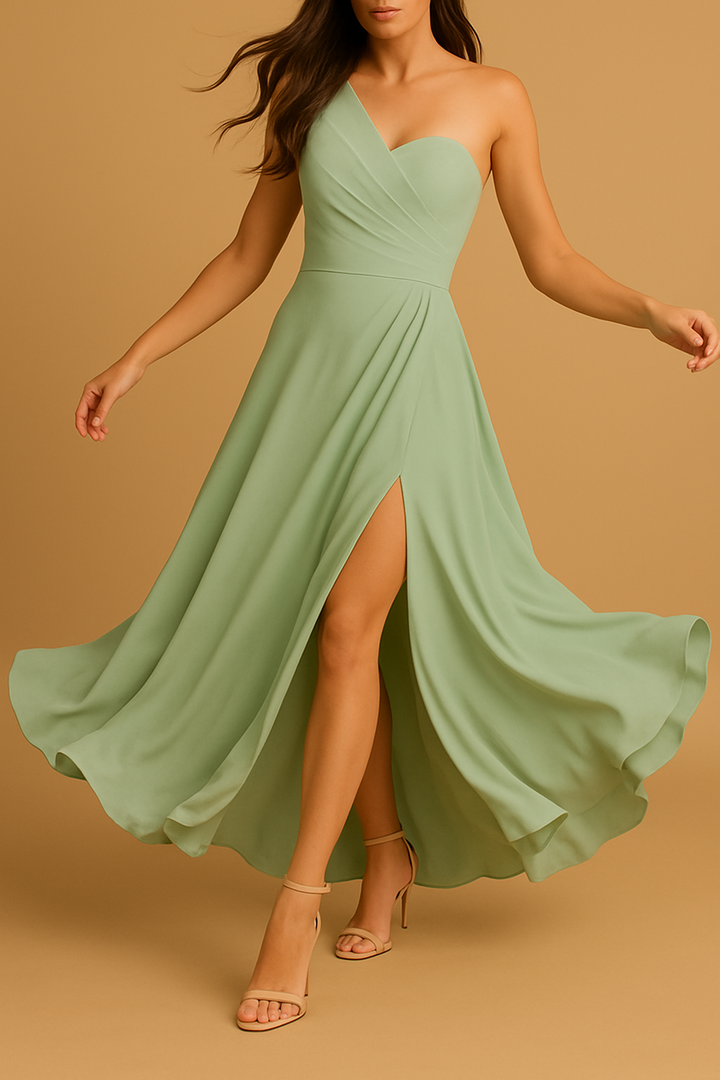 Wedding Guest Dress – Graceful Modern Green Gown